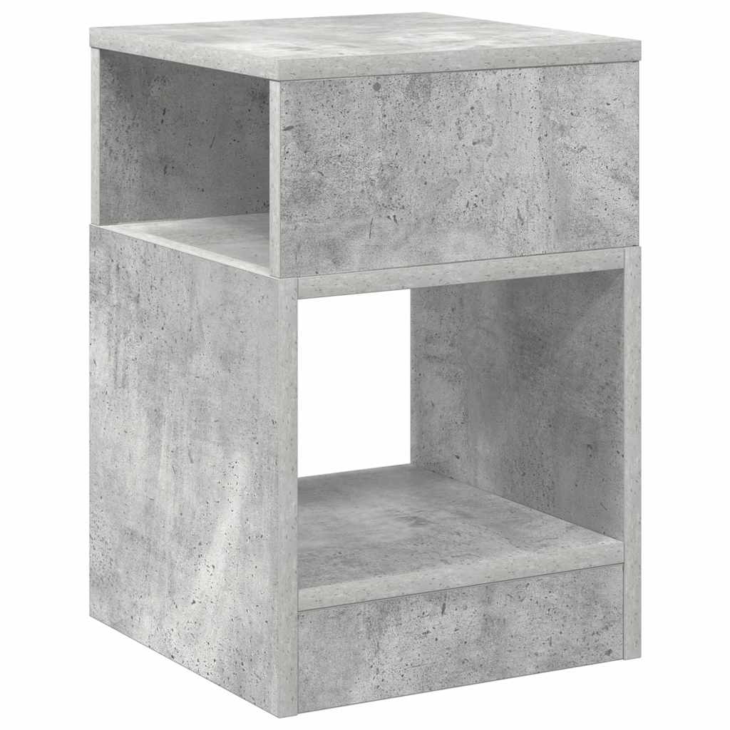 vidaXL End Table 2 pcs Σκυρόδεμα Γκρι 30,5 x 30 x 45 εκ