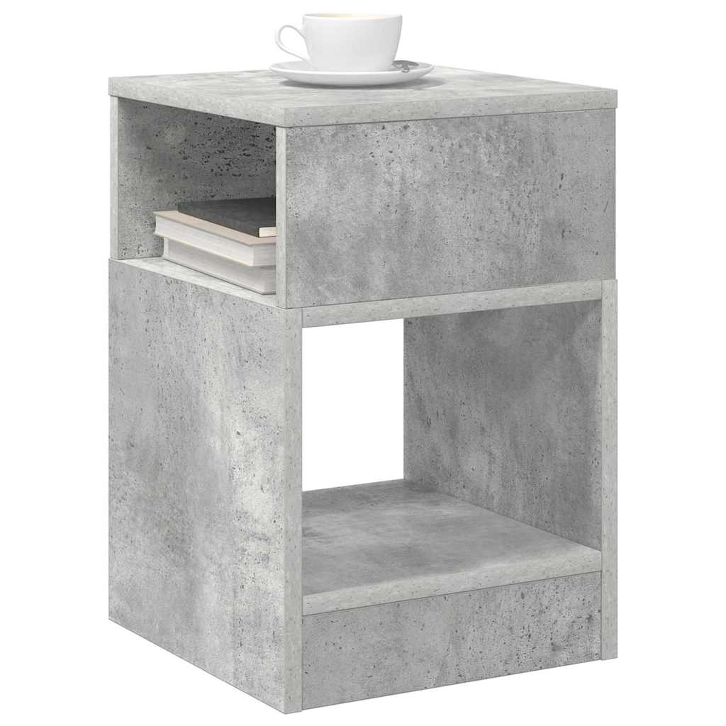 vidaXL End Table 2 pcs Σκυρόδεμα Γκρι 30,5 x 30 x 45 εκ