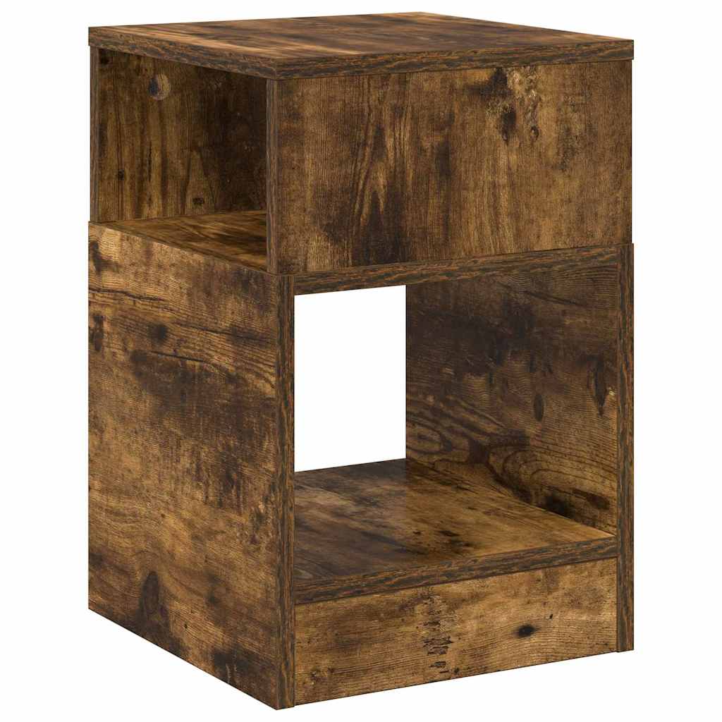 vidaXL End Table 2 pcs Καπνιστό Δρύς 30,5 x 30 x 45 εκ