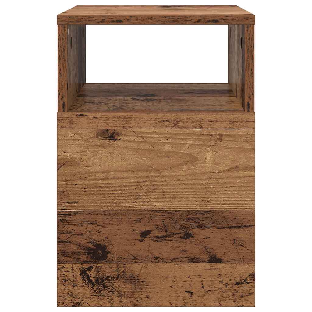 vidaXL End Table 2 pcs Παλιό ξύλο 30,5 x 30 x 45 εκ Επεξεργασμένο ξύλο