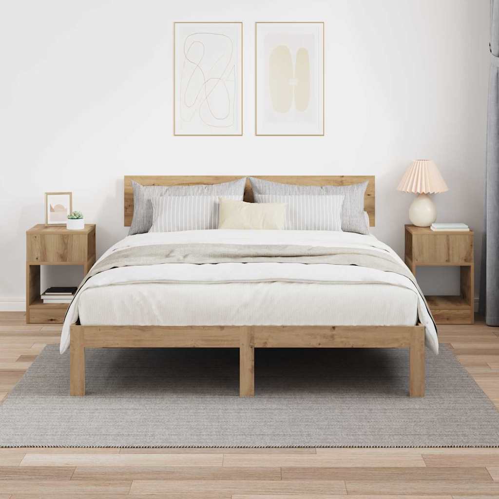 vidaXL End Table 2 pcs Artisan Oak 30,5 x 30 x 45 εκ