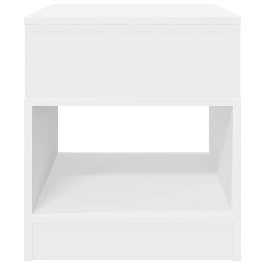 vidaXL End Table 2 pcs Λευκό 40,5 x 40 x 45 εκ Επεξεργασμένο ξύλο