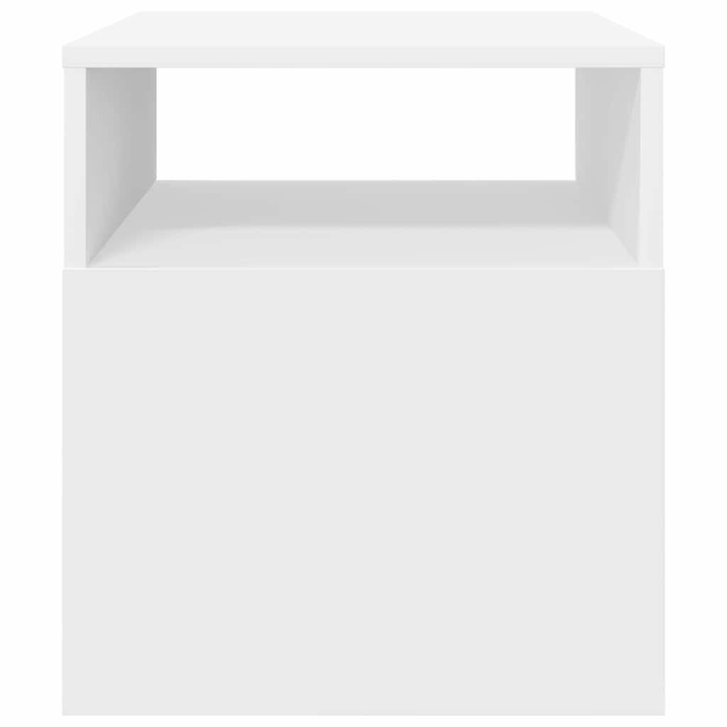 vidaXL End Table 2 pcs Λευκό 40,5 x 40 x 45 εκ Επεξεργασμένο ξύλο
