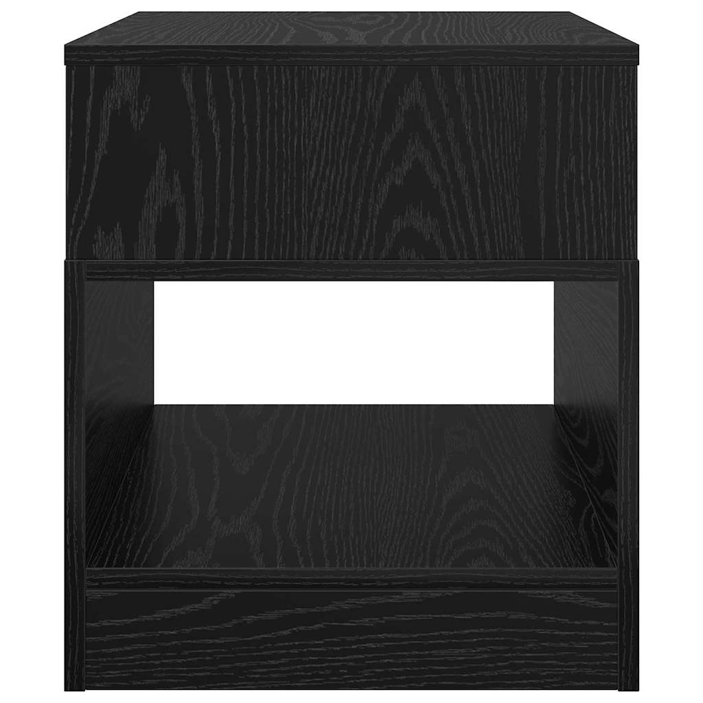 vidaXL End Table Μαύρη Οξυά 40,5 x 40 x 45 εκ Επεξεργασμένο ξύλο