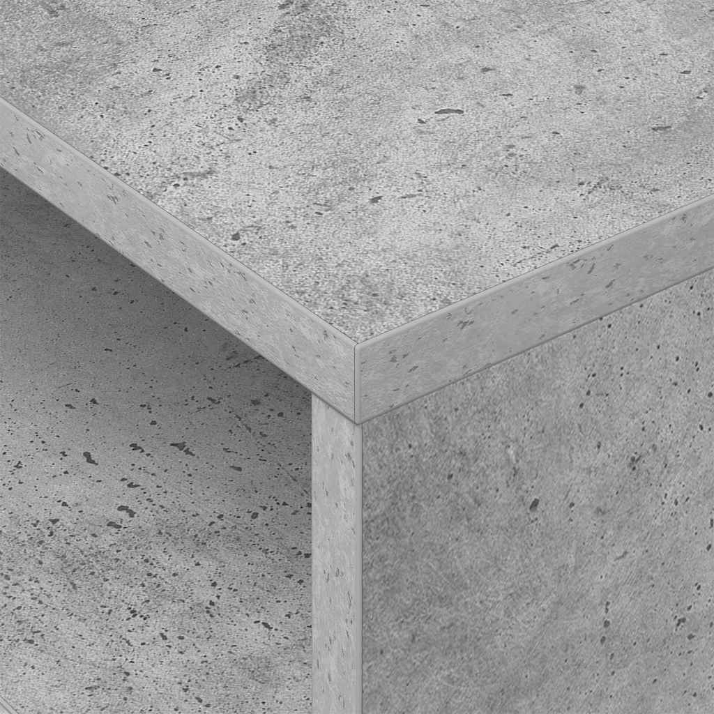 vidaXL End Table 2 pcs Σκυρόδεμα Γκρι 40,5 x 40 x 45 εκ