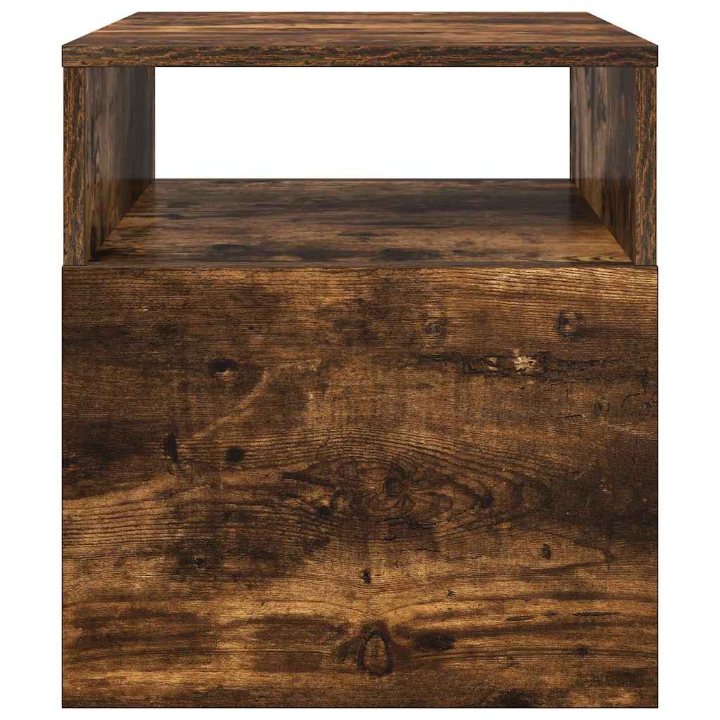 vidaXL End Table Καπνιστό Δρύς 40,5 x 40 x 45 εκ Επεξεργασμένο ξύλο