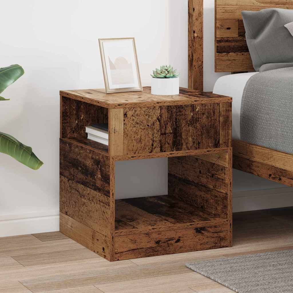 vidaXL End Table Παλιό ξύλο 40,5 x 40 x 45 εκ Επεξεργασμένο ξύλο