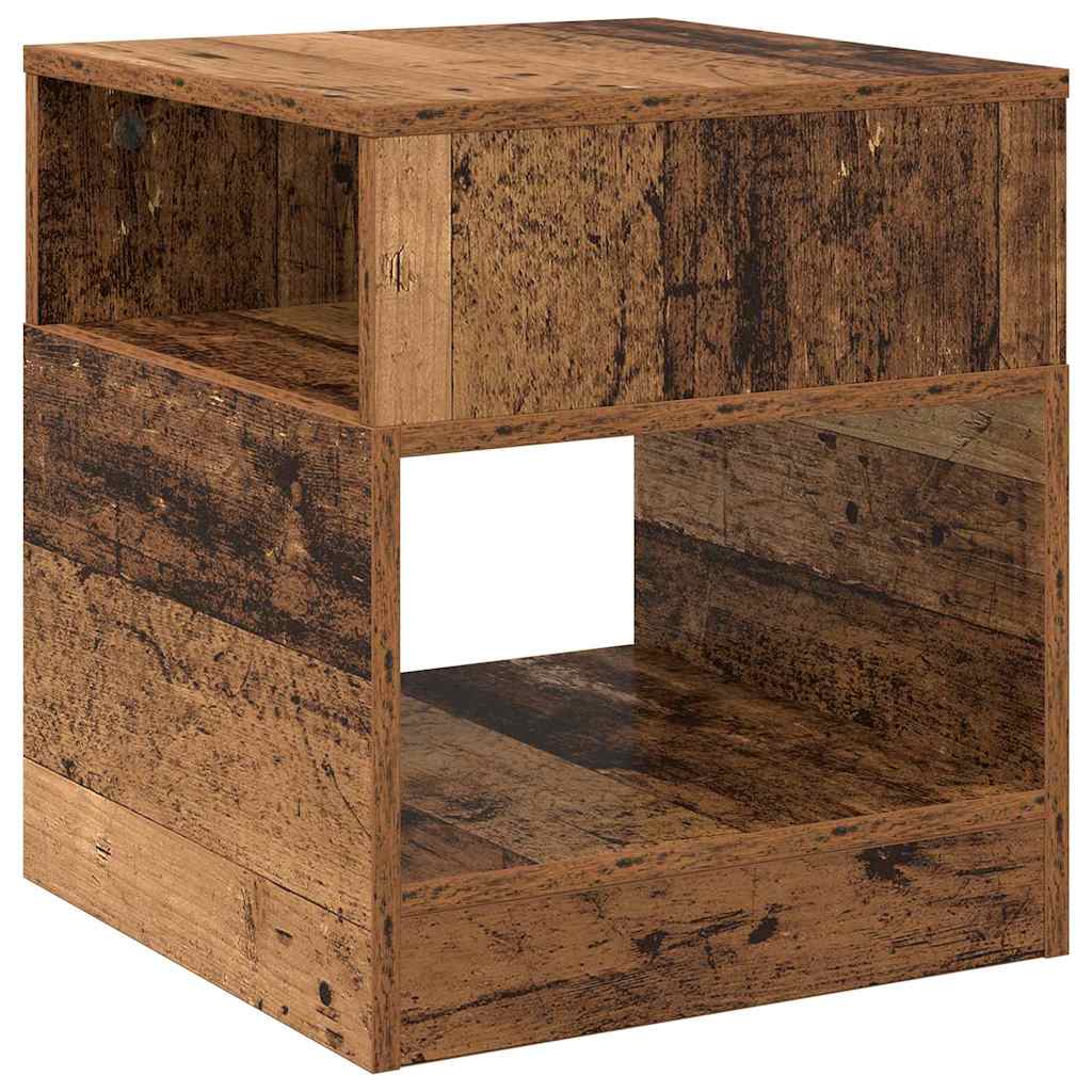 vidaXL End Table Παλιό ξύλο 40,5 x 40 x 45 εκ Επεξεργασμένο ξύλο