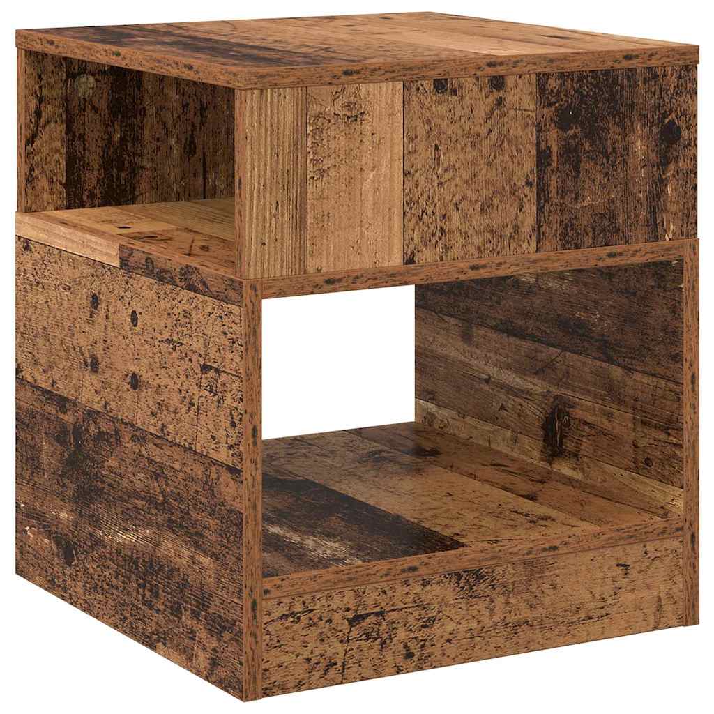 vidaXL End Table Παλιό ξύλο 40,5 x 40 x 45 εκ Επεξεργασμένο ξύλο
