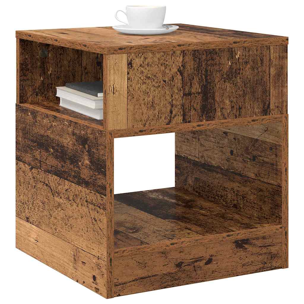 vidaXL End Table Παλιό ξύλο 40,5 x 40 x 45 εκ Επεξεργασμένο ξύλο