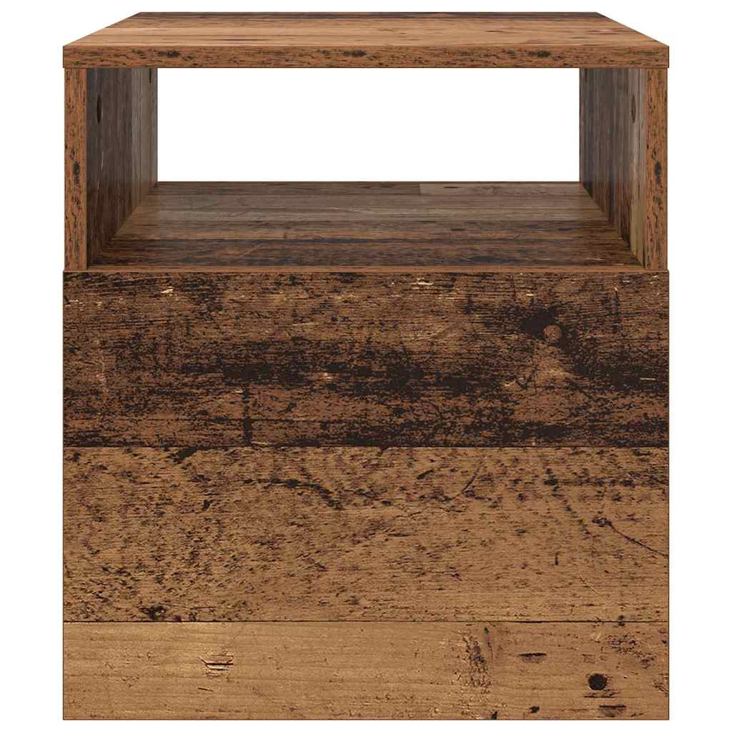vidaXL End Table 2 pcs Παλιό ξύλο 40,5 x 40 x 45 εκ Επεξεργασμένο ξύλο