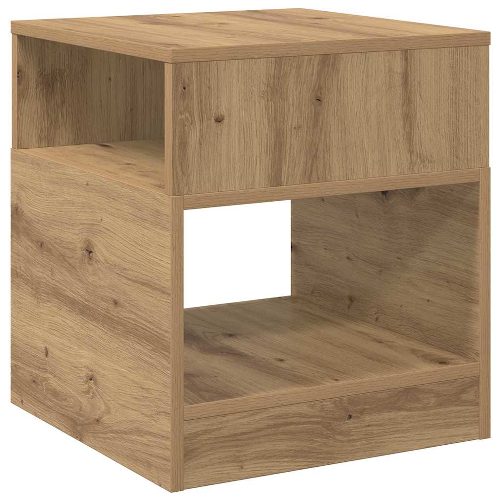 vidaXL End Table Artisan Oak 40,5 x 40 x 45 εκ Επεξεργασμένο ξύλο