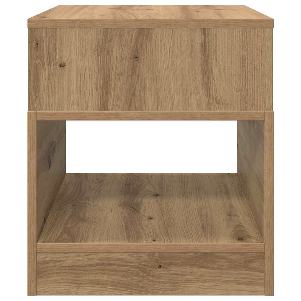 vidaXL End Table Artisan Oak 40,5 x 40 x 45 εκ Επεξεργασμένο ξύλο