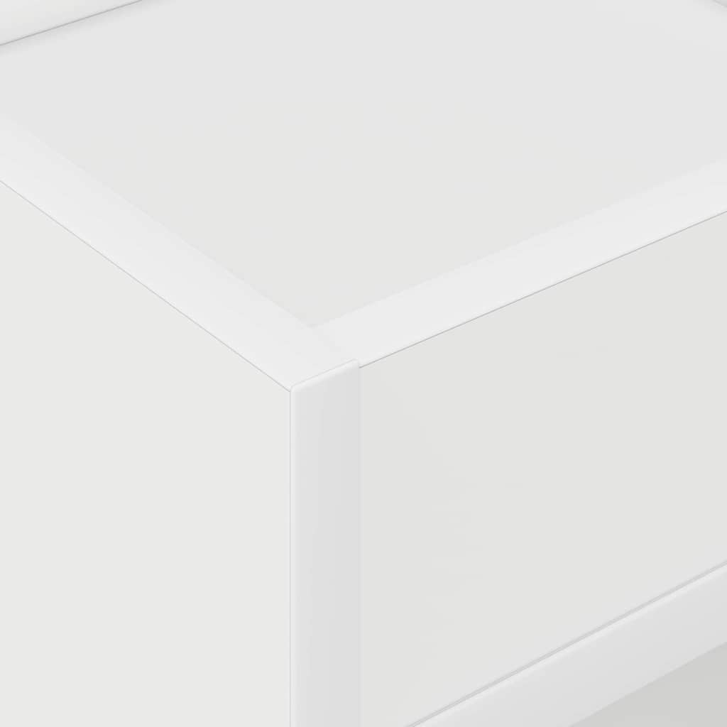 vidaXL End Table Λευκό 30 x 30 x 56 εκ. Επεξεργασμένο ξύλο