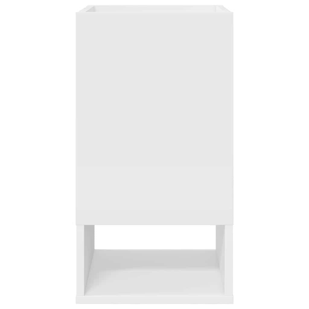 vidaXL End Table Λευκό 30 x 30 x 56 εκ. Επεξεργασμένο ξύλο