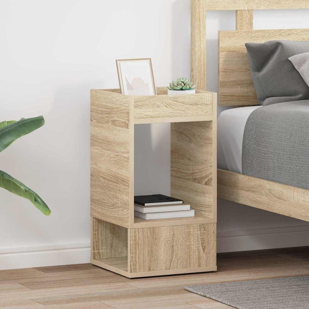 vidaXL End Table 2 pcs Δρύς Sonoma 30 x 30 x 56 εκ. Επεξεργασμένο ξύλο