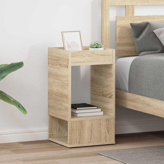 vidaXL End Table 2 pcs Δρύς Sonoma 30 x 30 x 56 εκ. Επεξεργασμένο ξύλο