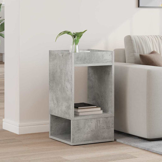vidaXL End Table Σκυρόδεμα Γκρι 30 x 30 x 56 εκ. Επεξεργασμένο ξύλο