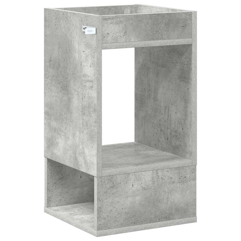 vidaXL End Table 2 pcs Σκυρόδεμα Γκρι 30 x 30 x 56 εκ.