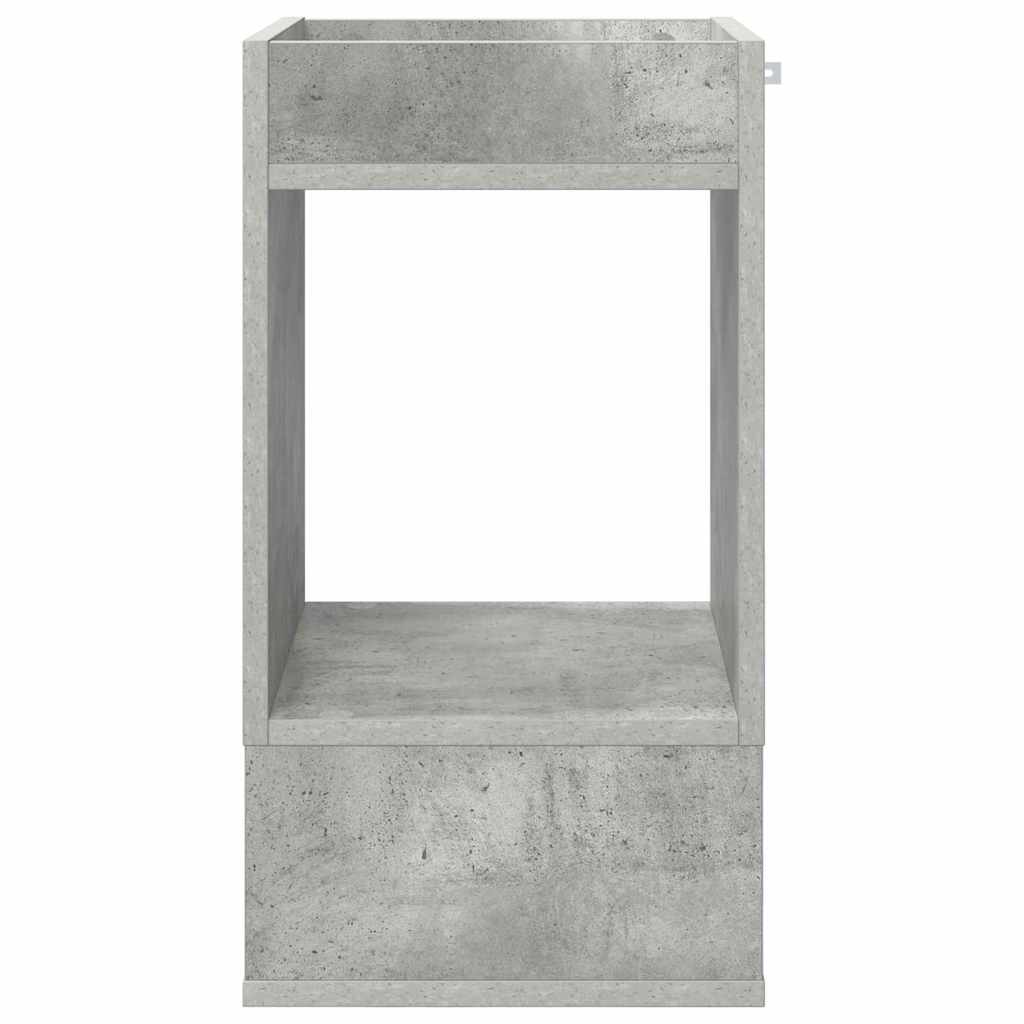 vidaXL End Table 2 pcs Σκυρόδεμα Γκρι 30 x 30 x 56 εκ.