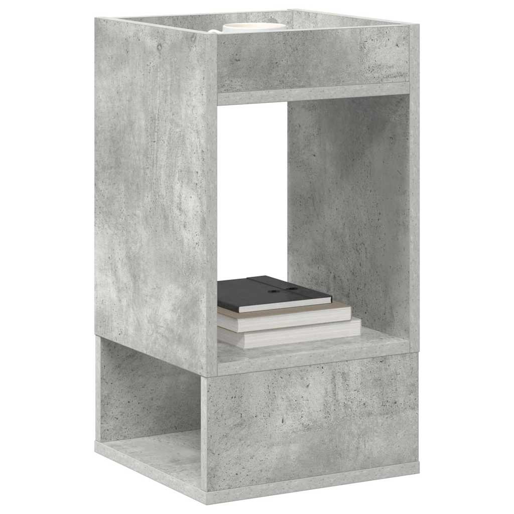 vidaXL End Table 2 pcs Σκυρόδεμα Γκρι 30 x 30 x 56 εκ.