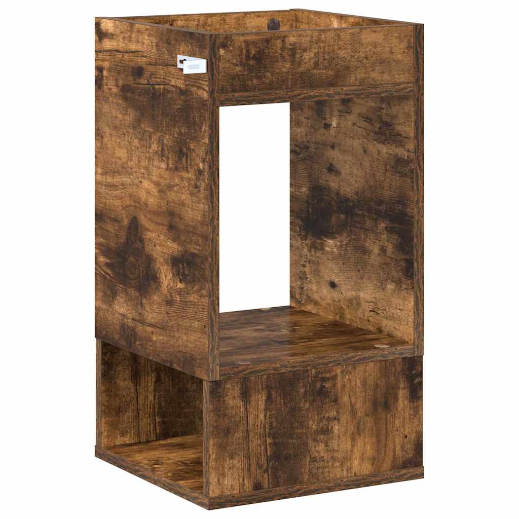 vidaXL End Table Καπνιστό Δρύς 30 x 30 x 56 εκ. Επεξεργασμένο ξύλο