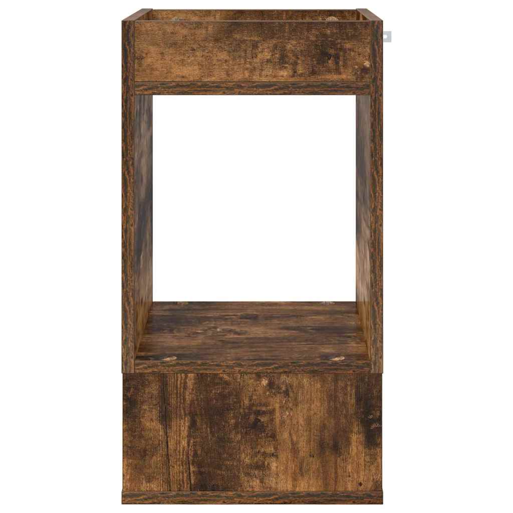 vidaXL End Table Καπνιστό Δρύς 30 x 30 x 56 εκ. Επεξεργασμένο ξύλο