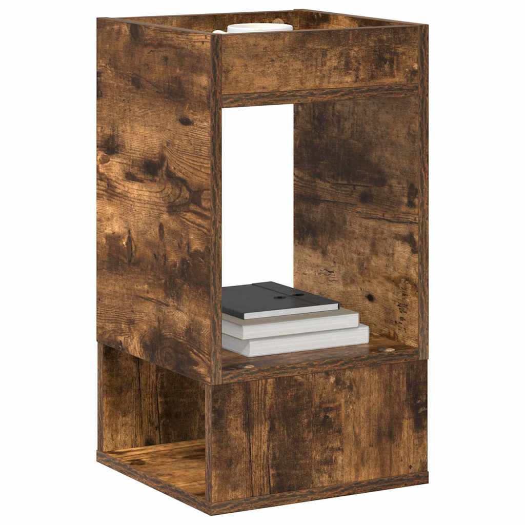 vidaXL End Table Καπνιστό Δρύς 30 x 30 x 56 εκ. Επεξεργασμένο ξύλο