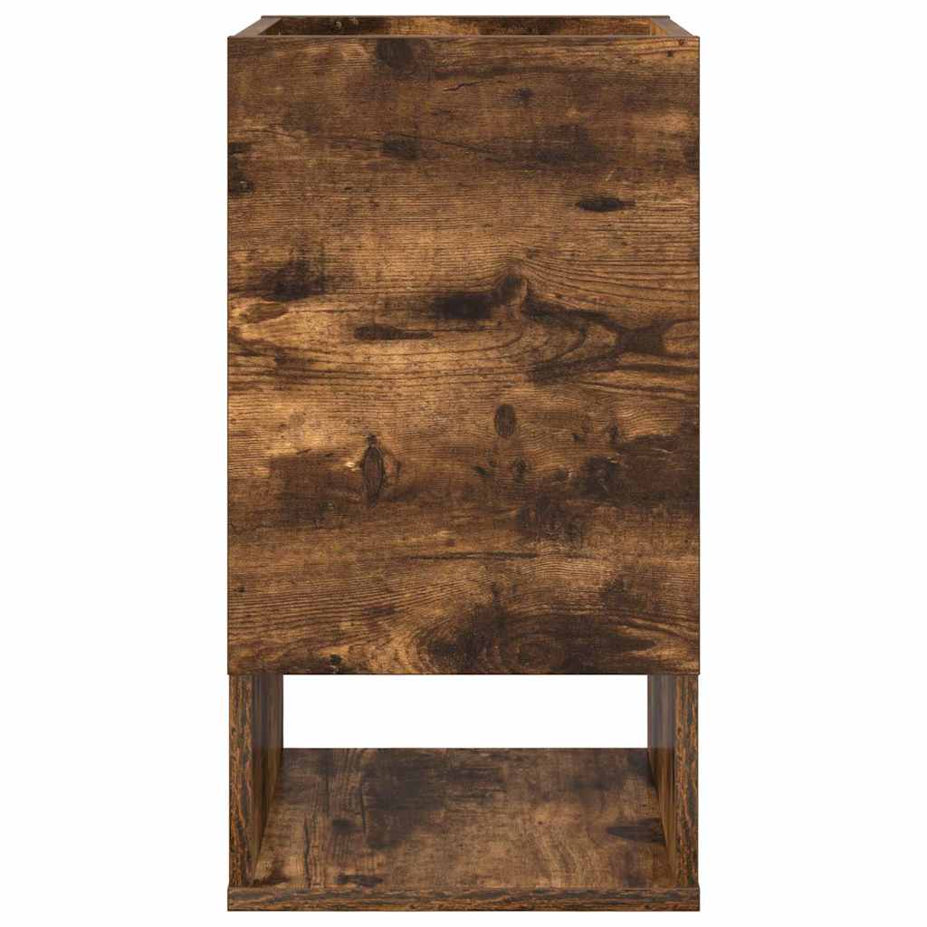 vidaXL End Table Καπνιστό Δρύς 30 x 30 x 56 εκ. Επεξεργασμένο ξύλο