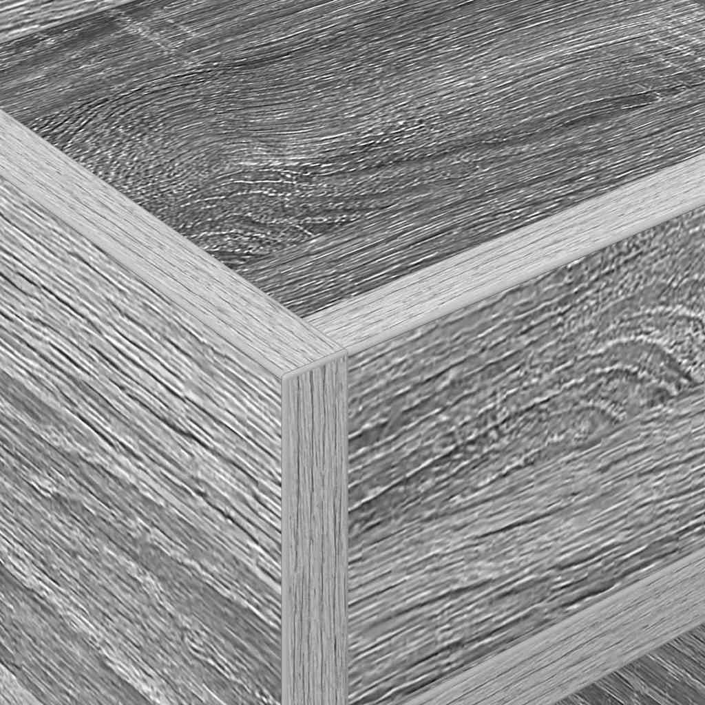 vidaXL End Table Γκρίζο Σονομα 30 x 30 x 56 εκ. Επεξεργασμένο ξύλο