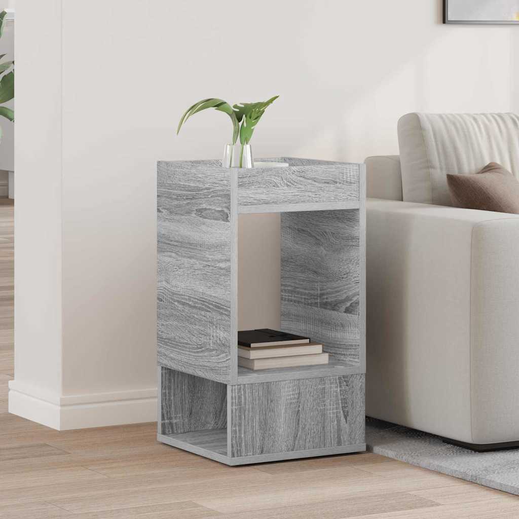 vidaXL End Table Γκρίζο Σονομα 30 x 30 x 56 εκ. Επεξεργασμένο ξύλο