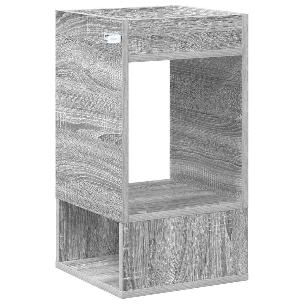 vidaXL End Table Γκρίζο Σονομα 30 x 30 x 56 εκ. Επεξεργασμένο ξύλο