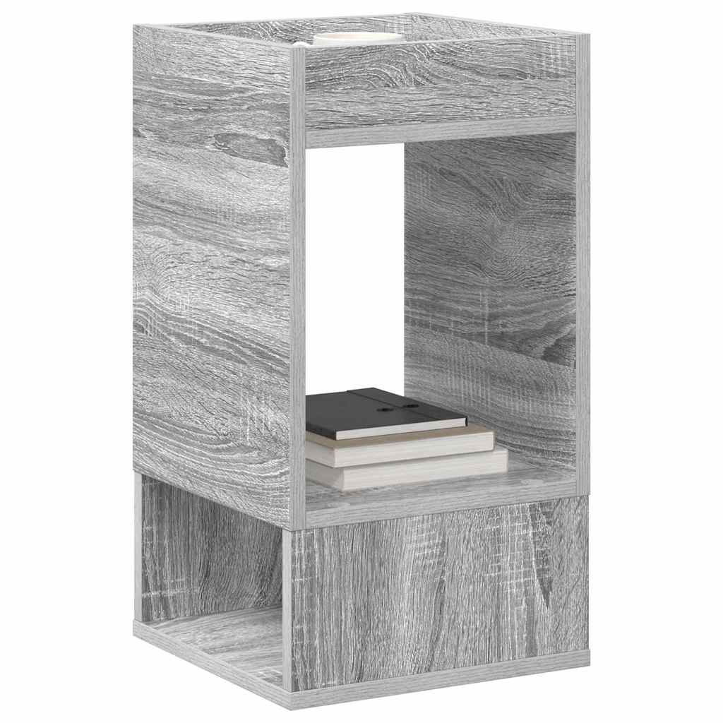vidaXL End Table Γκρίζο Σονομα 30 x 30 x 56 εκ. Επεξεργασμένο ξύλο