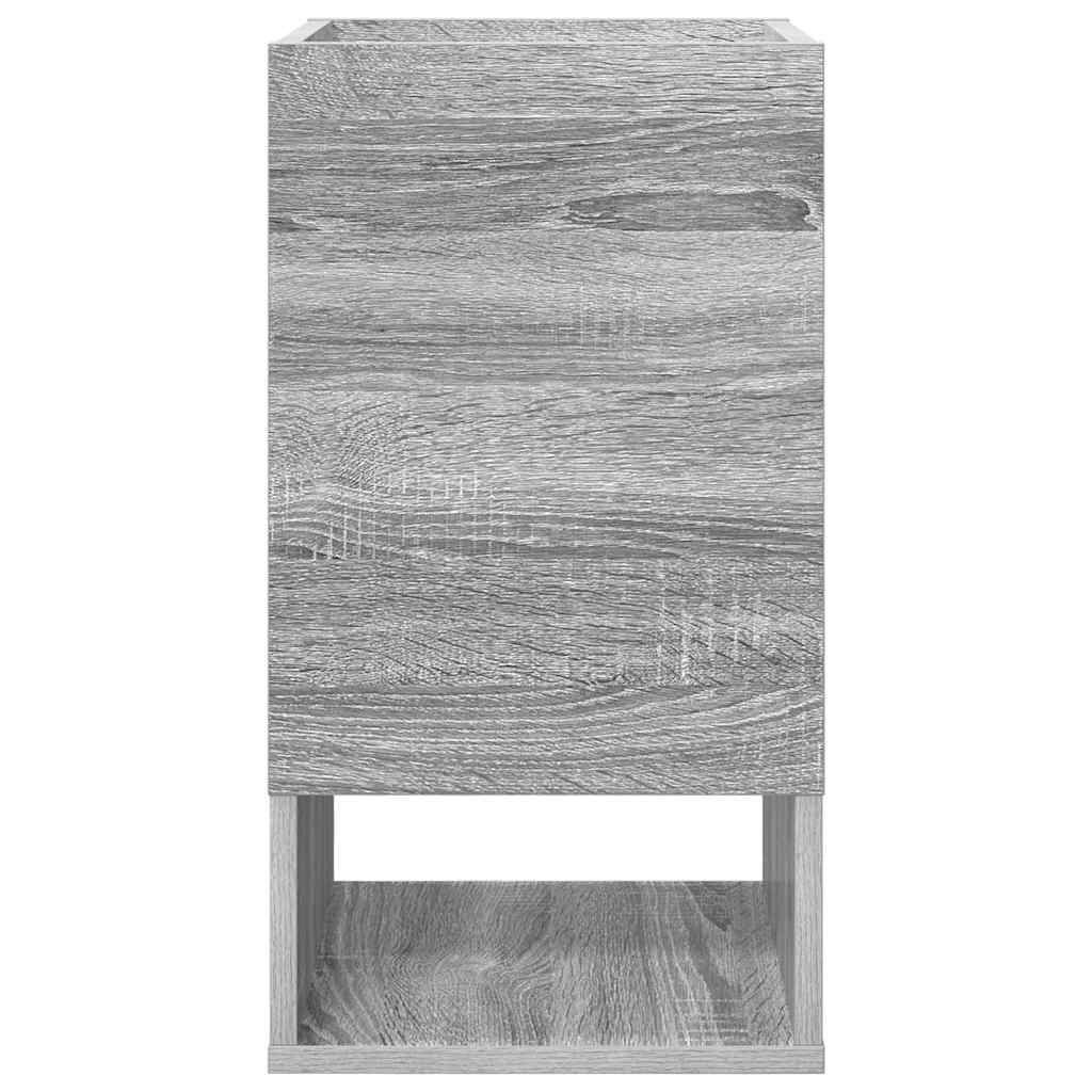 vidaXL End Table Γκρίζο Σονομα 30 x 30 x 56 εκ. Επεξεργασμένο ξύλο