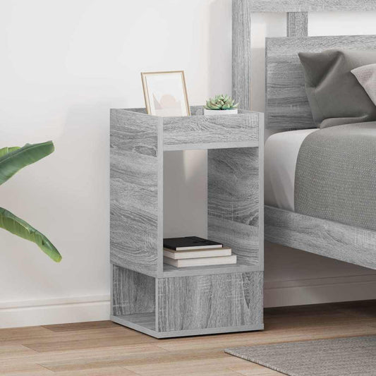 vidaXL End Table 2 pcs Γκρίζο Σονομα 30 x 30 x 56 εκ.