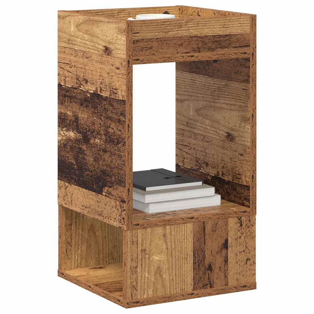 vidaXL End Table 2 pcs Παλιό ξύλο 30 x 30 x 56 εκ. Επεξεργασμένο ξύλο