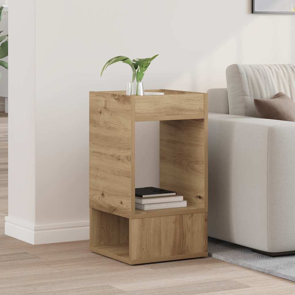 vidaXL End Table Artisan Oak 30 x 30 x 56 εκ. Επεξεργασμένο ξύλο