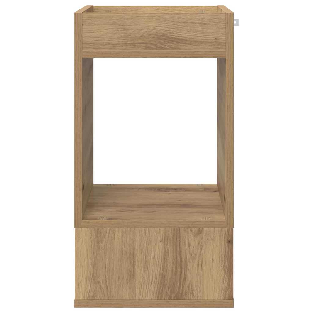 vidaXL End Table Artisan Oak 30 x 30 x 56 εκ. Επεξεργασμένο ξύλο