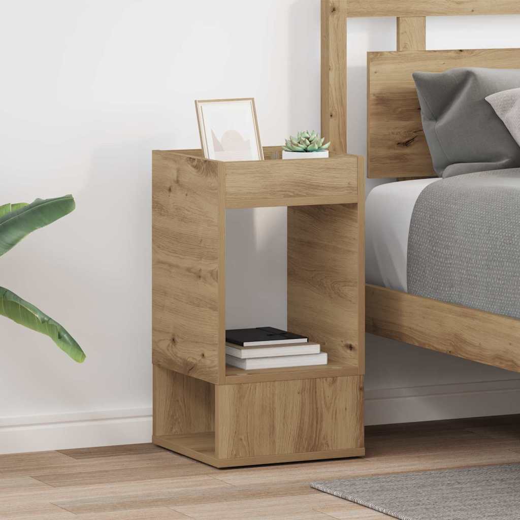 vidaXL End Table 2 pcs Artisan Oak 30 x 30 x 56 εκ. Επεξεργασμένο ξύλο