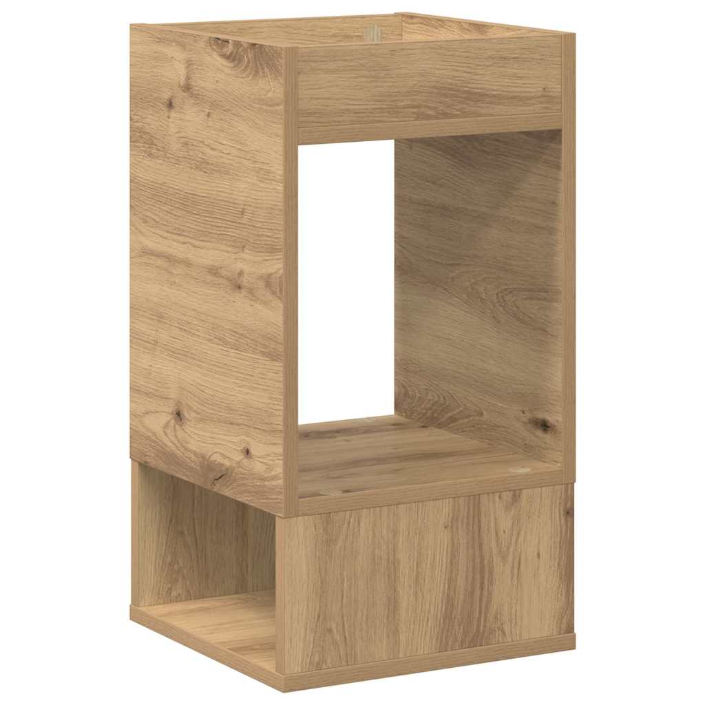 vidaXL End Table 2 pcs Artisan Oak 30 x 30 x 56 εκ. Επεξεργασμένο ξύλο