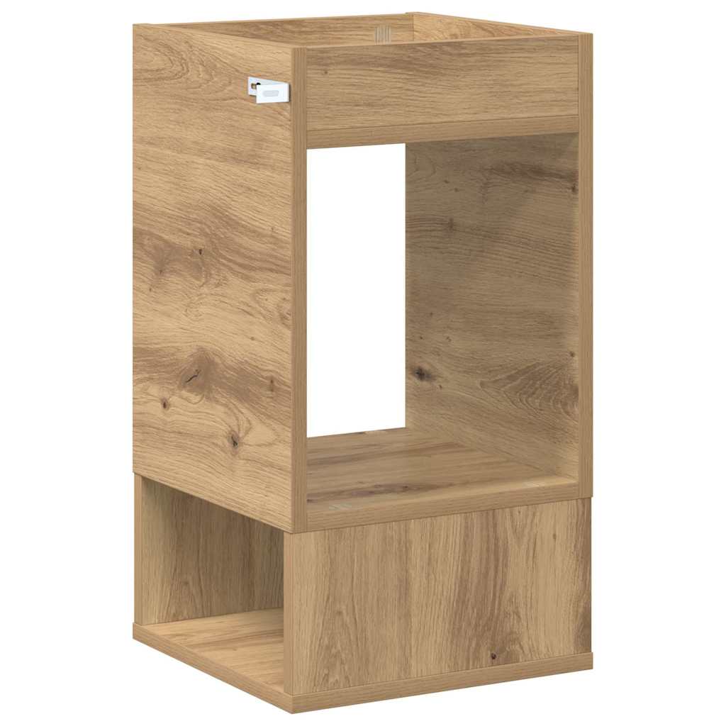 vidaXL End Table 2 pcs Artisan Oak 30 x 30 x 56 εκ. Επεξεργασμένο ξύλο