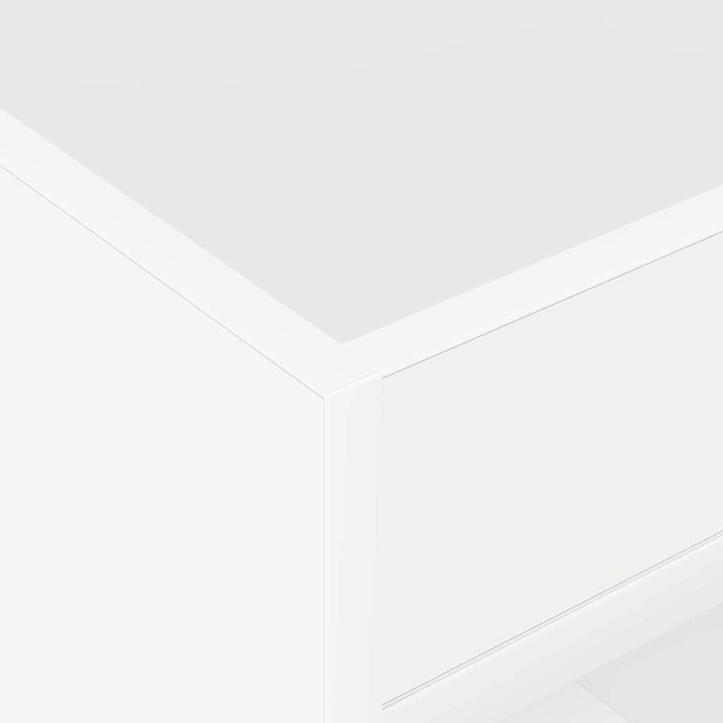 vidaXL End Table Λευκό 40 x 40 x 56 εκ. Επεξεργασμένο ξύλο