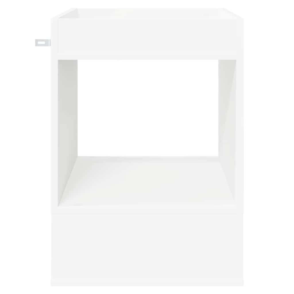 vidaXL End Table Λευκό 40 x 40 x 56 εκ. Επεξεργασμένο ξύλο