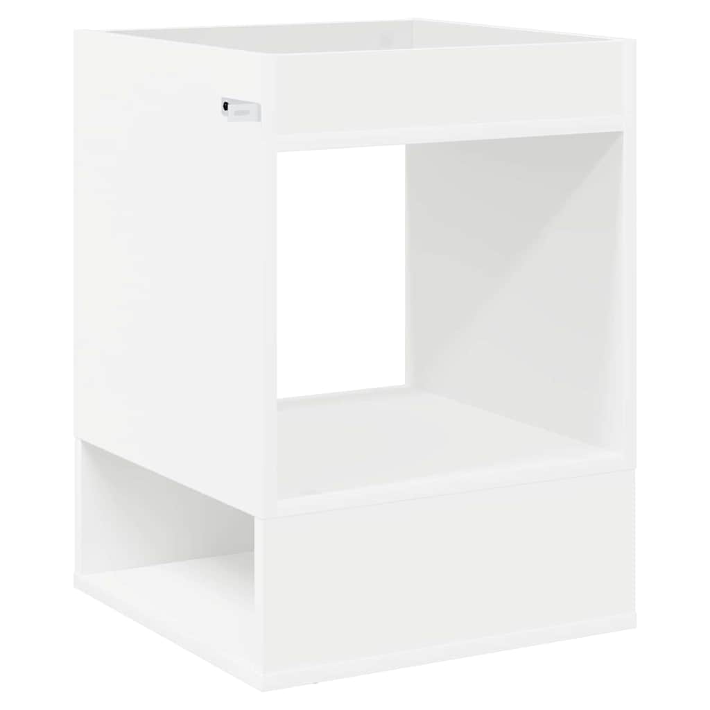 vidaXL End Table 2 pcs Λευκό 40 x 40 x 56 εκ. Επεξεργασμένο ξύλο