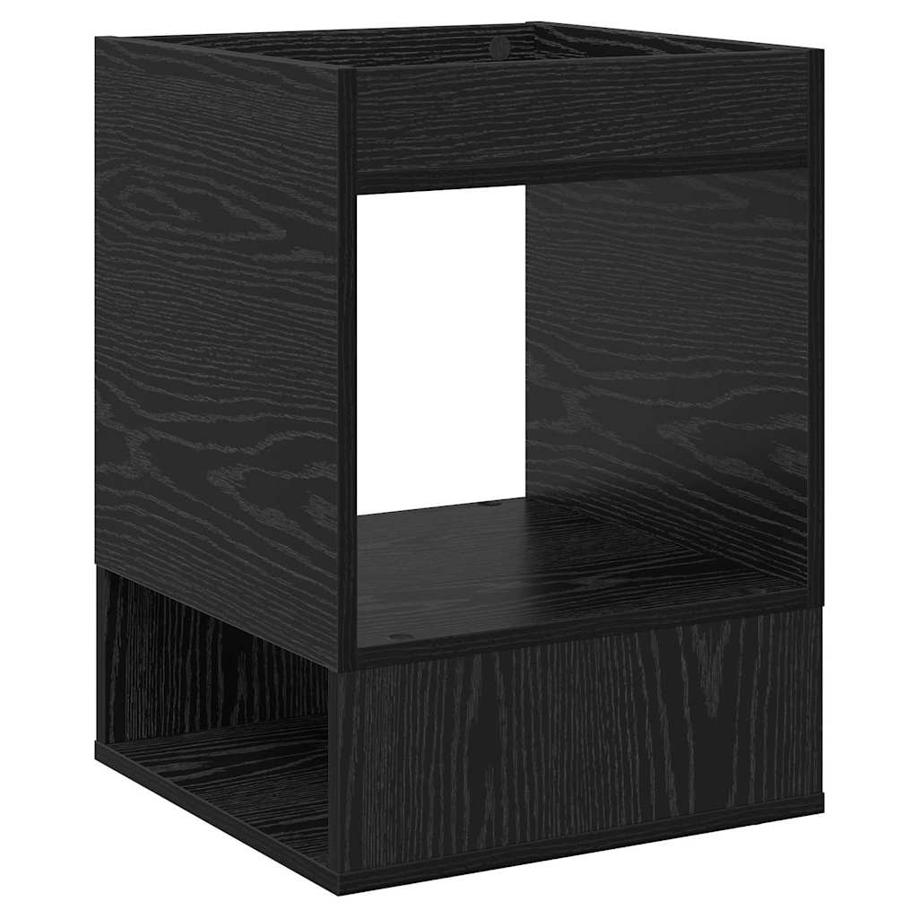 vidaXL End Table Μαύρη Οξυά 40 x 40 x 56 εκ. Επεξεργασμένο ξύλο