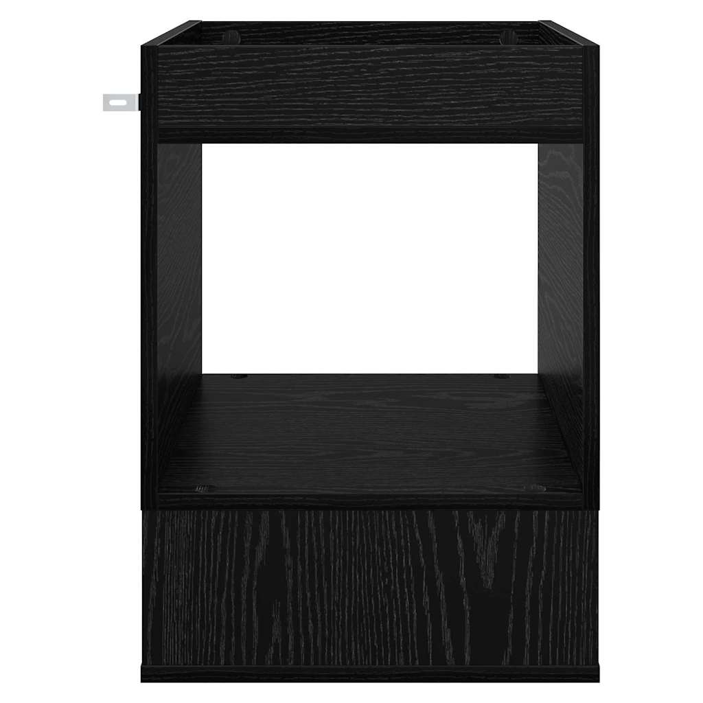 vidaXL End Table Μαύρη Οξυά 40 x 40 x 56 εκ. Επεξεργασμένο ξύλο