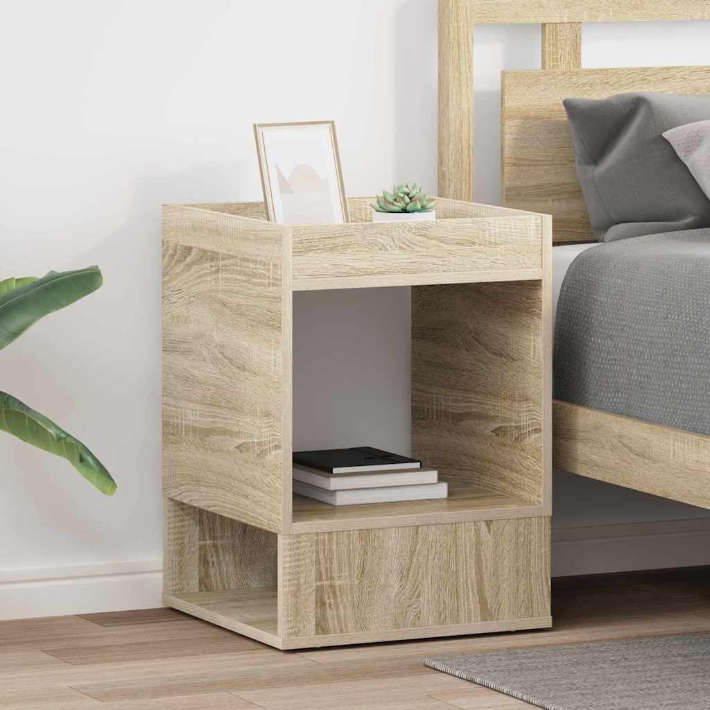 vidaXL End Table 2 pcs Δρύς Sonoma 40 x 40 x 56 εκ. Επεξεργασμένο ξύλο