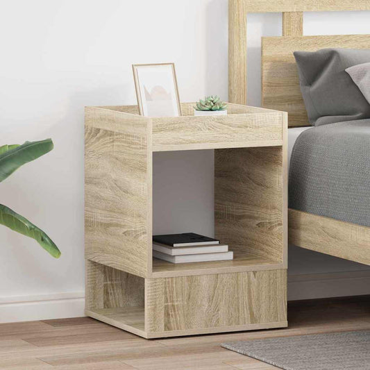 vidaXL End Table 2 pcs Δρύς Sonoma 40 x 40 x 56 εκ. Επεξεργασμένο ξύλο