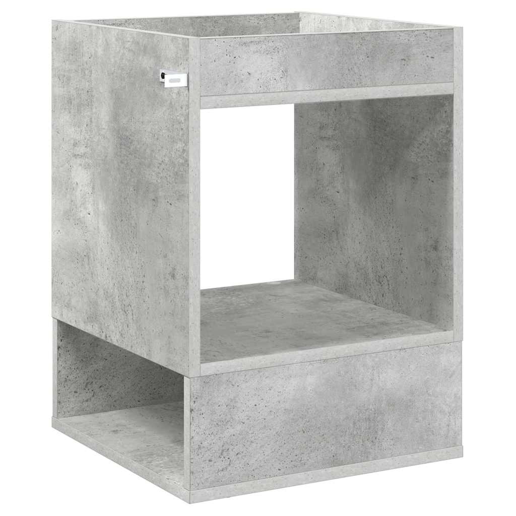vidaXL End Table Σκυρόδεμα Γκρι 40 x 40 x 56 εκ. Επεξεργασμένο ξύλο