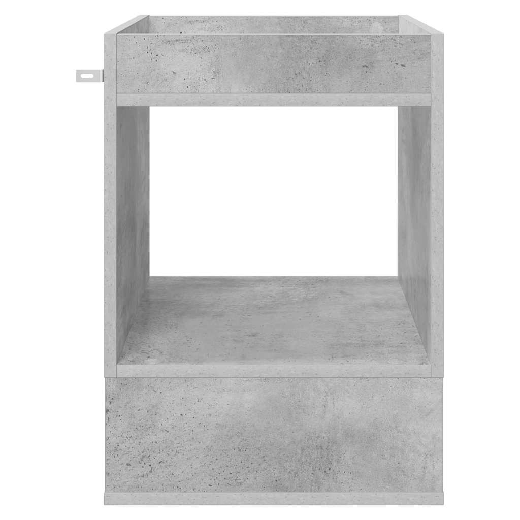 vidaXL End Table Σκυρόδεμα Γκρι 40 x 40 x 56 εκ. Επεξεργασμένο ξύλο